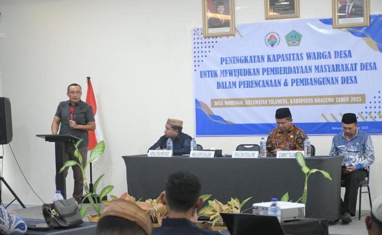 Wabup Lahmuddin Apresiasi Pemdes Mohungo Dukung Perputaran Ekonomi Lokal